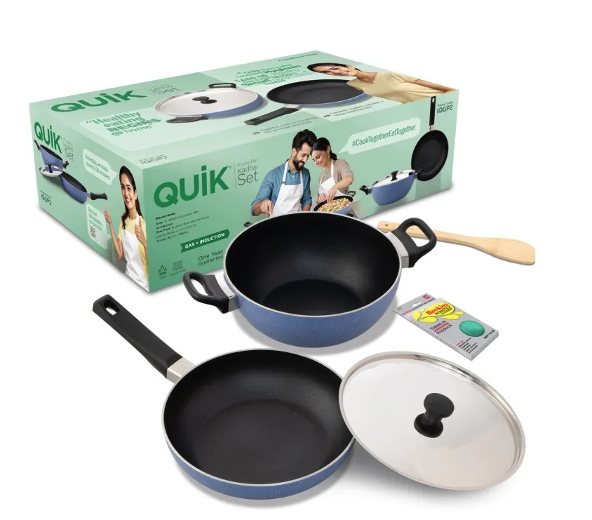 HAWKINS QUIK FRYING PAN + KADHAI GIFT PACK (IQGP2) MRP-2550